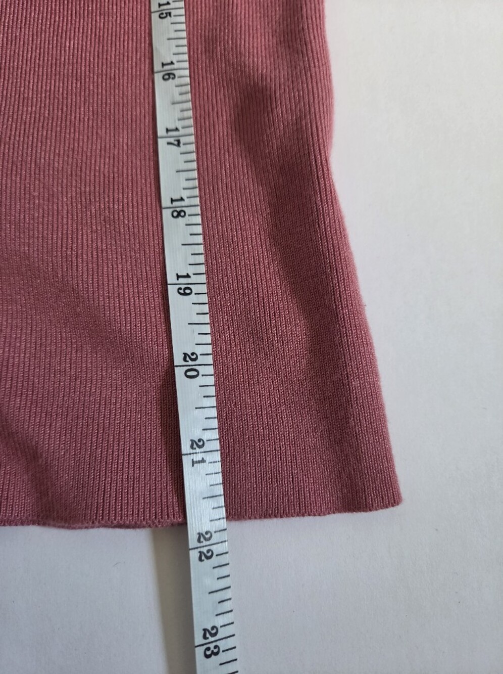 Anthopologie pink mauve soft knit tank top size M - Picture 5 of 6